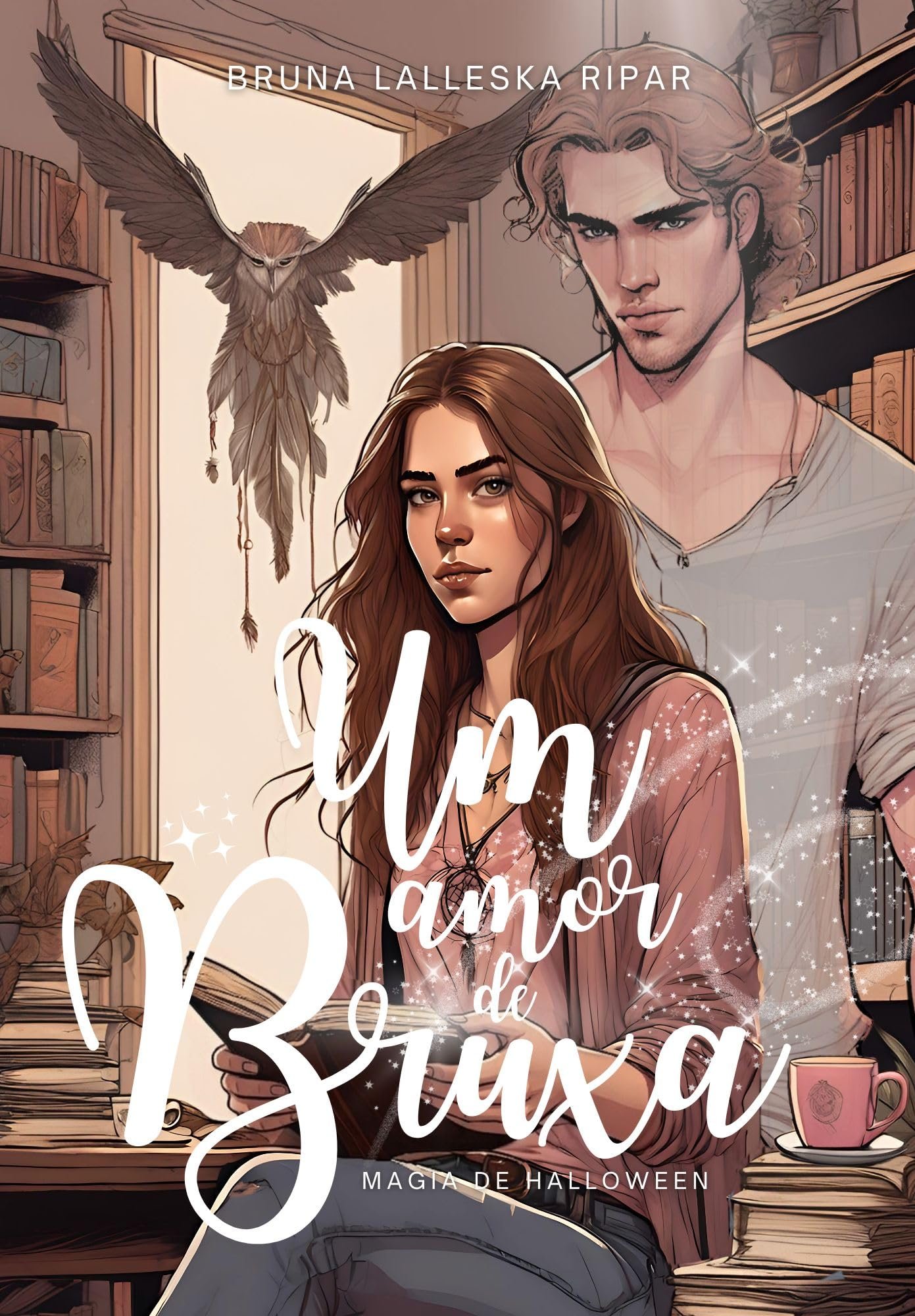 Capa de Um Amor de Bruxa: Magia de Halloween, de Bruna Lalleska