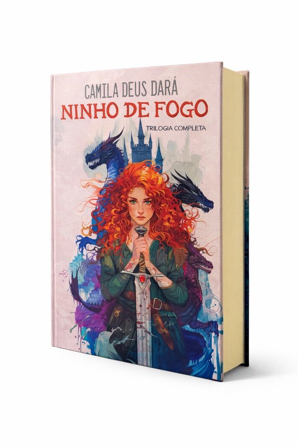 Capa de Ninho de Fogo - Trilogia Completa, de Camila Deus Dará